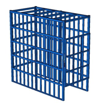 Клеть для накачивания крупногабаритных шин 506Т