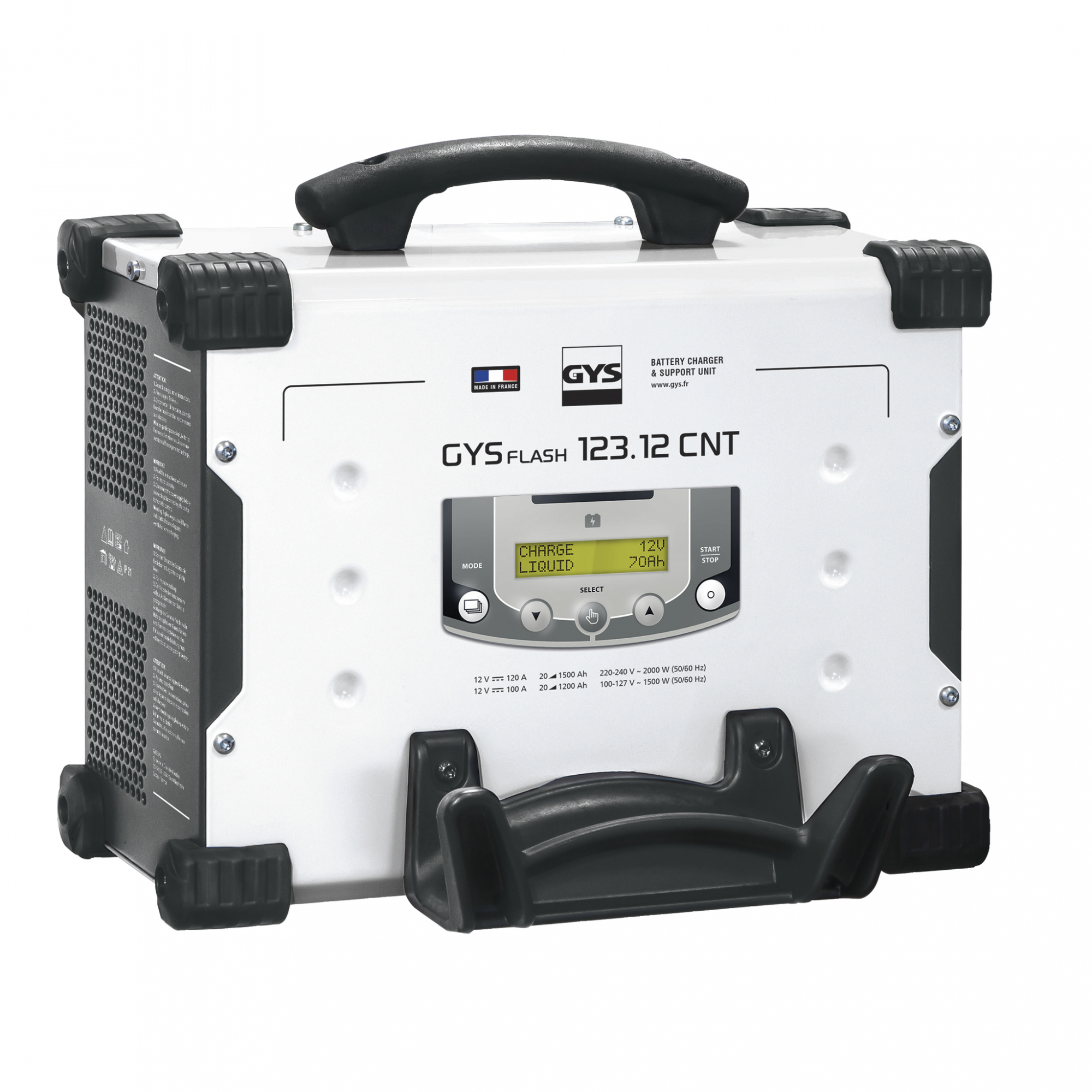 Пуско-зарядное устройство для автомобиля GYS GYSFLASH 123.12 CNT FV (кабели 5 м) 025677 (025677 GYS (Франция))