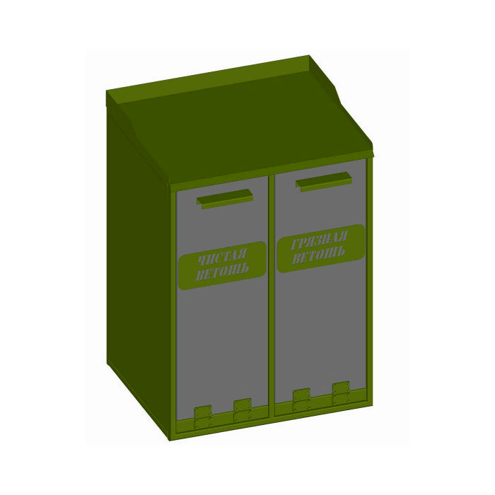 Ящик для ветоши ЯДВ-0,6 (ЯДВ-0,6 КОМЕТА-С)