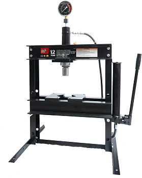 F-TY12001 Пресс настольный гидравлический с манометром и выносным насосом 12т