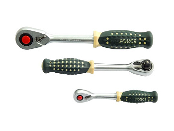 Трещотка 1/2" усиленная с противоскользящей пластиковой рукояткой (48зуб.) ROCKFORCE RF-80243