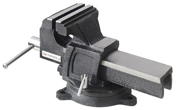 Тиски стальные поворотные с наковальней 10"-250мм FORSAGE F-6540910