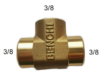 Тройник 3/8внут M-00121