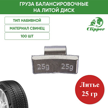 0325 Грузик литье 25г (100шт/уп)