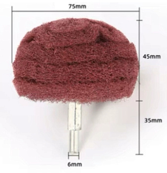 Абразивный полировальный круг с грибовидной головкой 75мм
