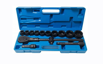 Набор инструментов ударных 14пр., 3/4"(6гр.)(19,22,24,27,30,32,36,41,46,50мм)в кейсе