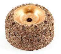 Шероховальная среднезернистая контурная полусфера (диаметр 75 мм, ширина 40 мм, зерно 36) — купить в компании TECH-RUSSIA шероховальные контурные полу