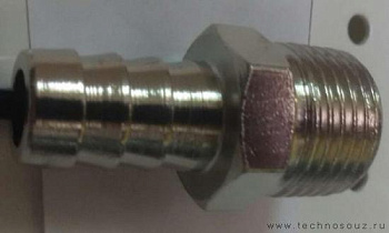 Переходник, резьба внеш 1/2", 10мм "елочка" RQ-104S2 10