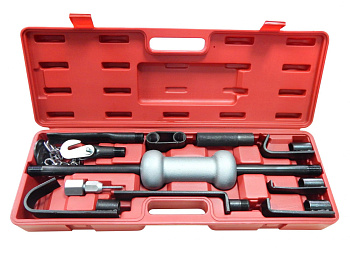 Молоток обратный для кузовных работ с набором насадок 9 предметовв кейсе F-665B