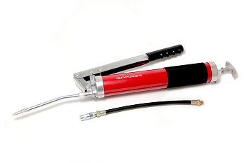 Шприц для нагнетания густой смазки ручной "Profi" 600мл в комплекте с жестким и гибким наконечниками