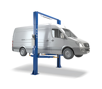 Двухстоечный подъемник 5 тонн верхняя синхронизация Sivik ПГА-5000/1