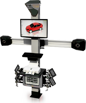 Стенд для регулировки углов развал-схождения 3D ТЕМП HWA-V18