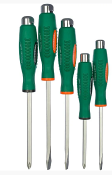 Набор отверток стержневых ударных, силовых под ключ, в ложементе, 5 предметов D70105SC