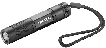 Фонарь светодиодный ручной 50лм(1W CREE), IP66, Ø20х97,5мм, 1х1,5V(AAA) (60) TOLSEN 60031