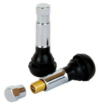 Вентиль TR414C для безкамерных шин Хром (Сосок) (100)