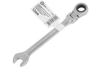 Ключ комбинированный трещоточный с шарниром 12мм FK-75712F