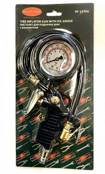 Пистолет подкачки 0-16bar манометр глиериновый F-2370G