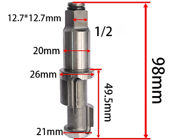 Вал для легкового гайковерта EQFS 3501