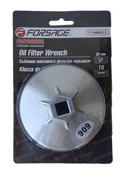 Съемник масляного фильтра "крышка" 92мм х 15гр, в блистере F-10689215