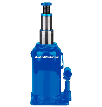 Домкрат бутылочный гидравлический AutoMeister двухштоковый 12т T1202S1