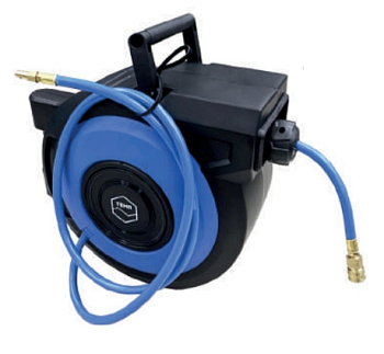 Катушка с шлангом для воздуха 25 метров 9,5*15,5мм 10 бар JT-A03-Q25