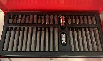 Набор удлиненных бит звездочек и шестигранников