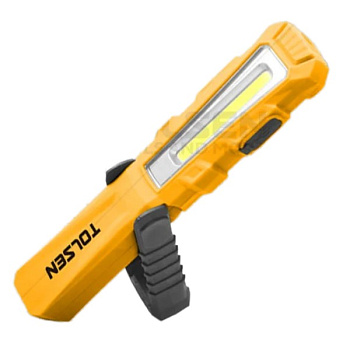 Фонарь светодиодный 110/60/30лм (3 режима), магнит, аккумулятор 3,7Vх750mAh(Li-Ion), з/у (24) TOLSEN