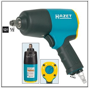Пневмогайковерт 1/2" 800нм 9012-90 HAZET