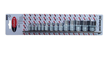 Набор головок E-профиль 14 предметов 1/4"&3/8"&1/2" E4-Е24 RF-4158 ROCKFORCE