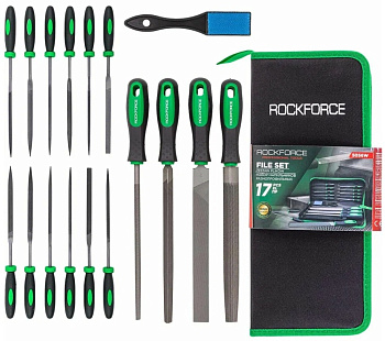 Набор напильников и надфилей разнопрофильных Rockforce 17пр
