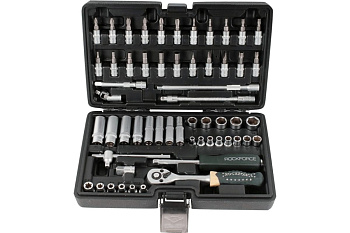 Набор инструментов 57 предметов 1/4" DR с 6-гранными головками RF-2571-5