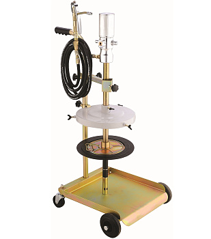 Солидолонагнетатель пневматический c тележкой для бочек 20-60кг K79120