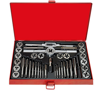 Набор метчиков и плашек, 39 пред. (М3-М12)