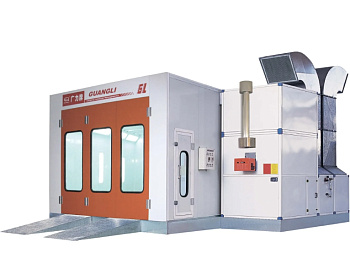 Окрасочно-сушильная камера Guangli GL3 (200кВт теплообменник, газовая горелка Riello FS20)