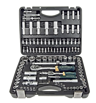 Набор инструментов 108 предметов 1/4",1/2" (6гр.)(4-32мм) ROCKFORCE RF-41082-5 (4108R-5) 4282