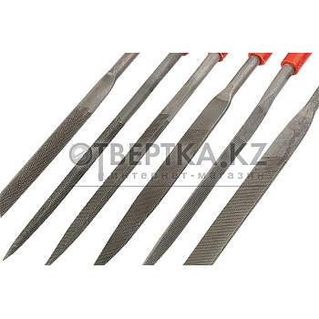 15822 Набор надфилей, 180 х 5 мм, 6 шт., пластиковые рукоятки// Matrix