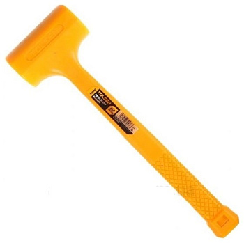 Молоток рихтовочный безынерционный 900г(2lbs), ПВХ боек и рукоятка (16) TOLSEN 25040