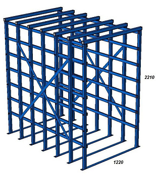 Клеть для накачивания крупногабаритных шин 506Т36