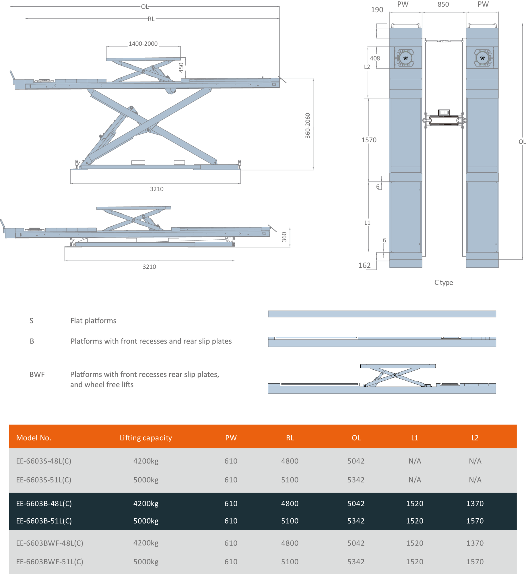 Подъёмник ножничный Everlift EE-6603BWF.48L.42T.M (EE-6603BWF.48L.42T.M Everlift (КНР)) 