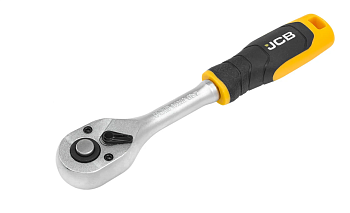 Трещотка реверсивная с резиновой ручкой 1/4''(L-155мм, 36зуб) JCB-80222 (JCB-80222 JCB)