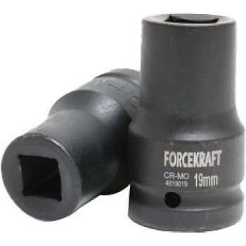 Головка ударная для футорки 19 мм, 1" DR, 4 гранная FORCEKRAFT FK-4819019