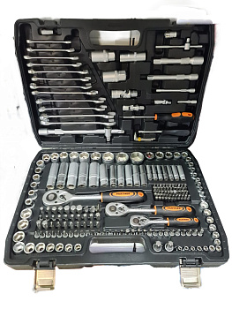 Набор инструментов 218пр.1/4"&1/2"&3/8" (6-гран.)(4-32мм)