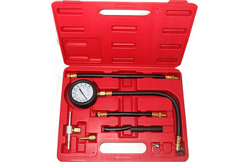 Манометр для измерения давления топлива в комплекте с переходниками 9пр.