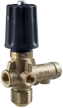 Регулятор давления ST-261, 250bar, 30 l/min, вход 3/8внут, выход 3/8внут, bypass 1/4внут, манометр 1