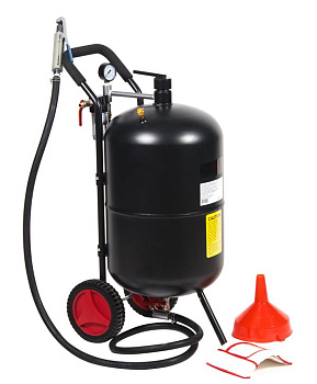 Пескоструйный аппарат, передвижной, напорного типа бак 75л ROCKFORCE RF-SB20-II