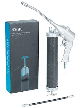 Шприц NO3400 плунжерный пневматический  для густой смазки, 400мл NORDBERG