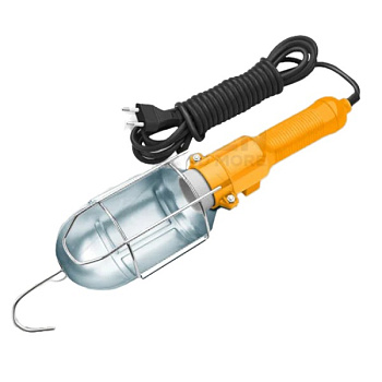 Светильник переносной под лампу E27 (до 60Вт), оцинкованные крюк и защита, кабель 5м (15) TOLSEN