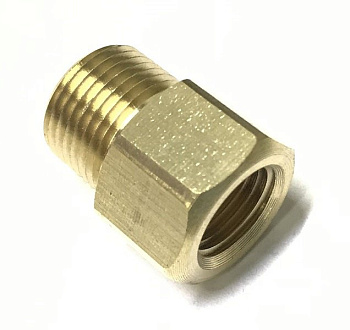 Переходник 1/4внут - 3/8внеш, 250bar, латунь R+M 57640