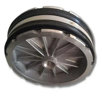 Поршень отжимного цилиндра 200мм с манжетами