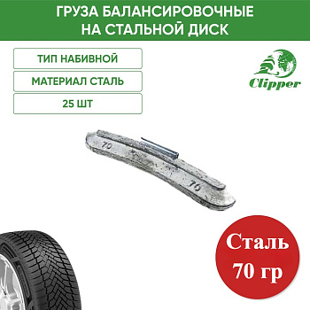 0270 Грузик сталь 70г (25шт/уп)